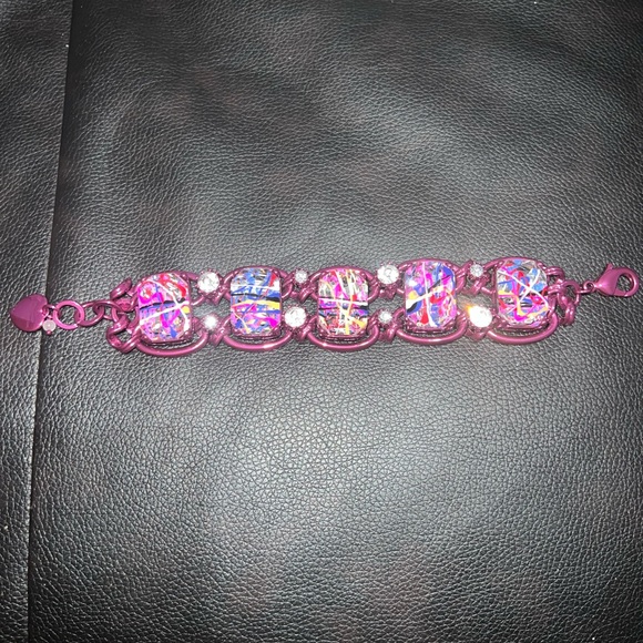 NWOT BETSEY JOHNSON HARLEM SHUFFLE NECKLACE, BRACELET, RING AND EARRINGS SET HTF - Picture 4 of 11